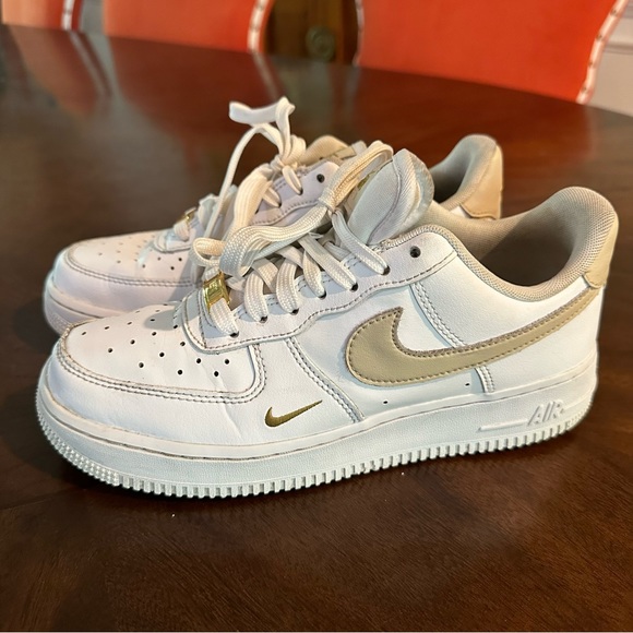 Nike Air Force 1 In White and Rattan size 8 - Picture 7 of 14